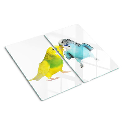Tábua para corte Papagaios amarelos e azuis