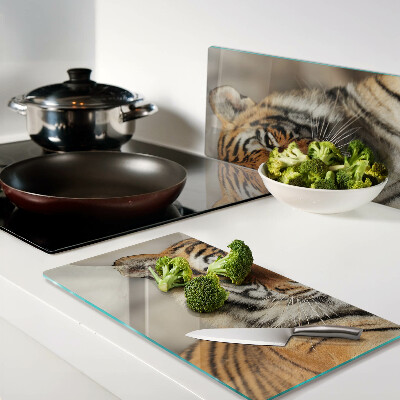 Tábua para corte Um tigre em seu estado natural