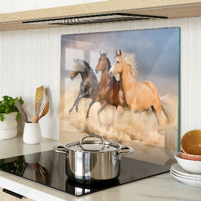 Tábua para cozinha Cavalos galopando em movimento