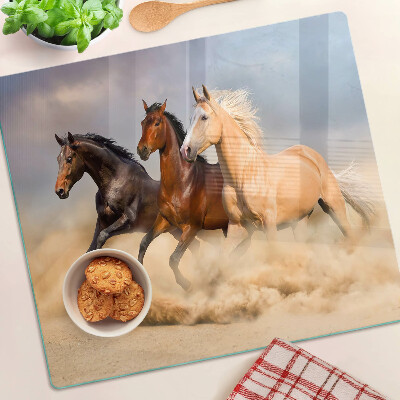 Tábua para cozinha Cavalos galopando em movimento