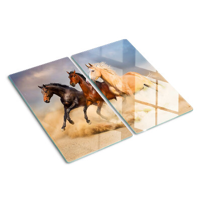Tábua para cozinha Cavalos galopando em movimento