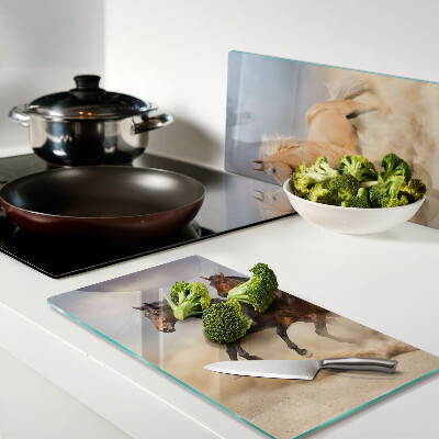 Tábua para cozinha Cavalos galopando em movimento