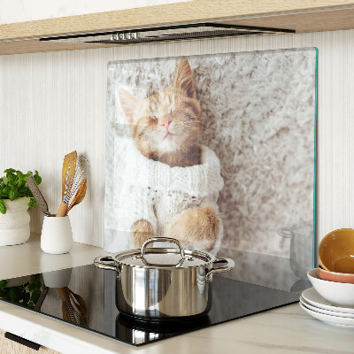 Tábua para corte Gatinho fofo com um suéter