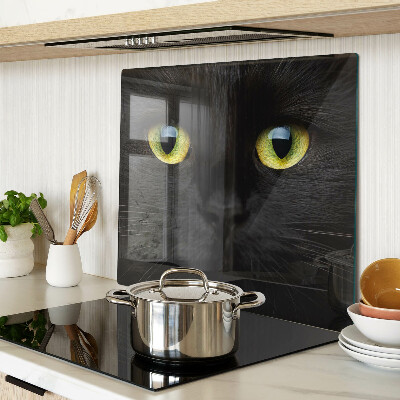 Tábua para cozinha Gato preto com olhos verdes