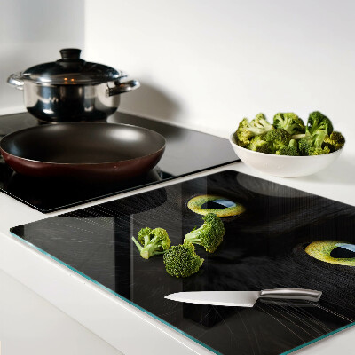 Tábua para cozinha Gato preto com olhos verdes