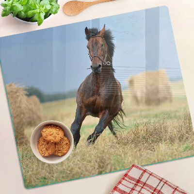 Tábua para cozinha Um cavalo no prado