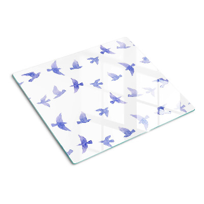 Tábua para cozinha Pássaros em tons de azul