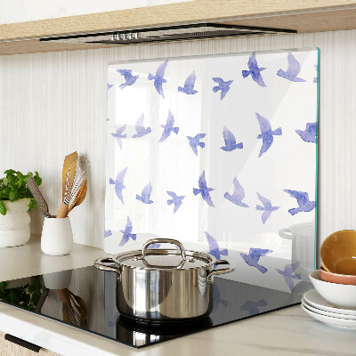Tábua para cozinha Pássaros em tons de azul