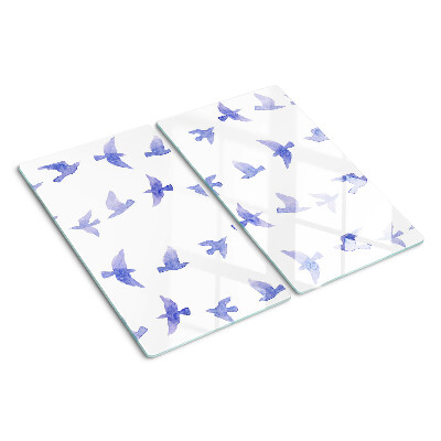 Tábua para cozinha Pássaros em tons de azul