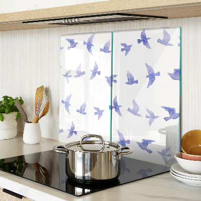 Tábua para cozinha Pássaros em tons de azul