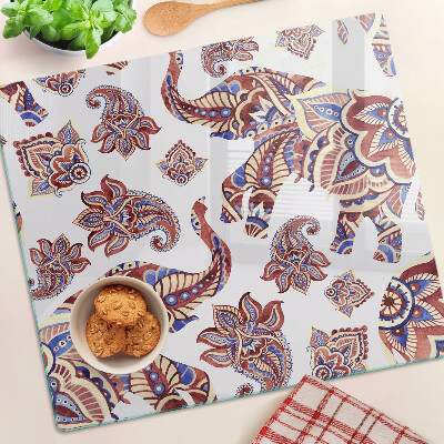 Tábua para corte Motivo Paisley com flores