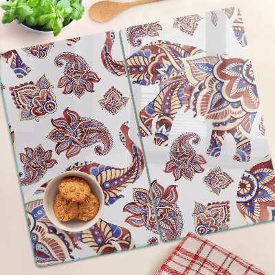 Tábua para corte Motivo Paisley com flores