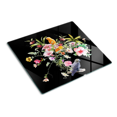 Tábua para cozinha Flores e pássaros