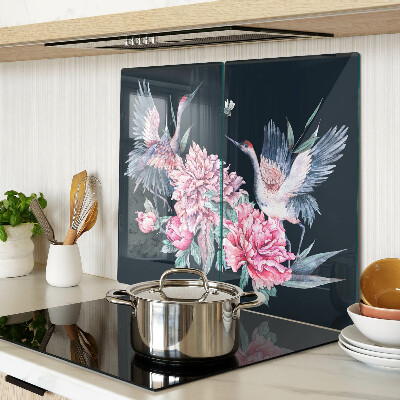 Tábua para corte Flores e pássaros