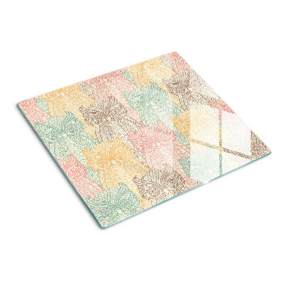 Tábua para corte Motivo de flores e pássaros