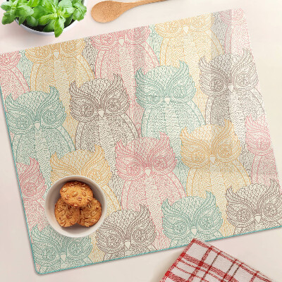 Tábua para corte Motivo de flores e pássaros