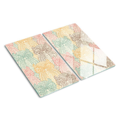 Tábua para corte Motivo de flores e pássaros