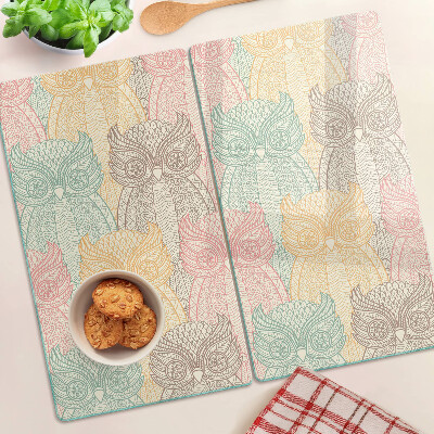 Tábua para corte Motivo de flores e pássaros