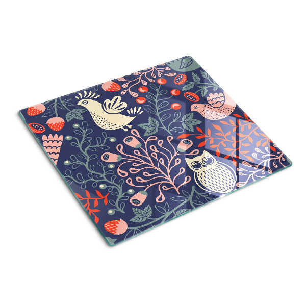 Tábua para cozinha Pássaros e Frutas no Estilo Folclórico