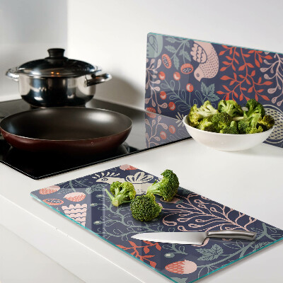 Tábua para cozinha Pássaros e Frutas no Estilo Folclórico