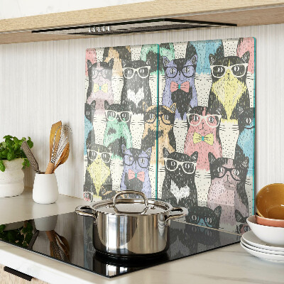 Tábua para cozinha Gatos com óculos