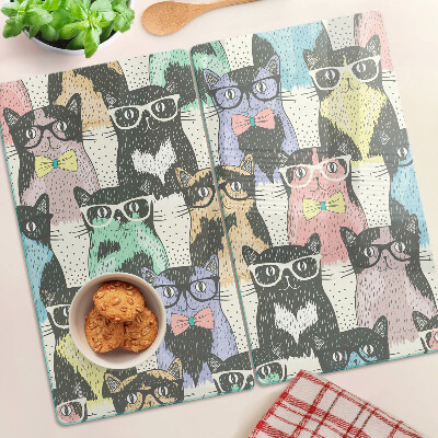 Tábua para cozinha Gatos com óculos