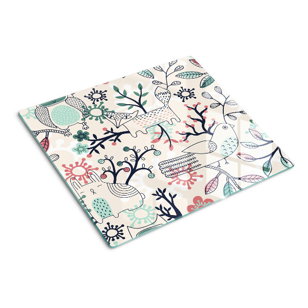 Tábua para corte Motivo de fauna e flora florestal