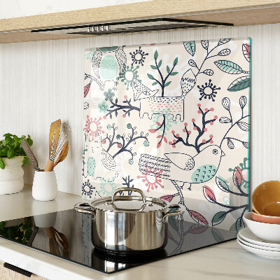 Tábua para corte Motivo de fauna e flora florestal