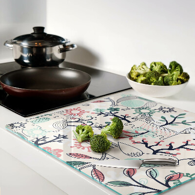 Tábua para corte Motivo de fauna e flora florestal