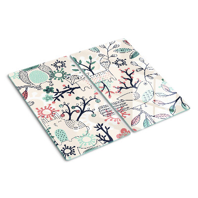 Tábua para corte Motivo de fauna e flora florestal