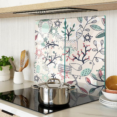 Tábua para corte Motivo de fauna e flora florestal