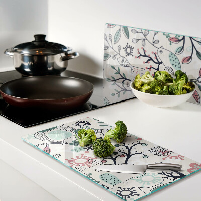 Tábua para corte Motivo de fauna e flora florestal