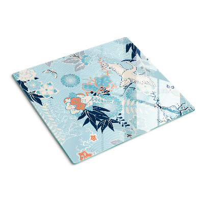 Tábua para cozinha Flores e pássaros em estilo oriental