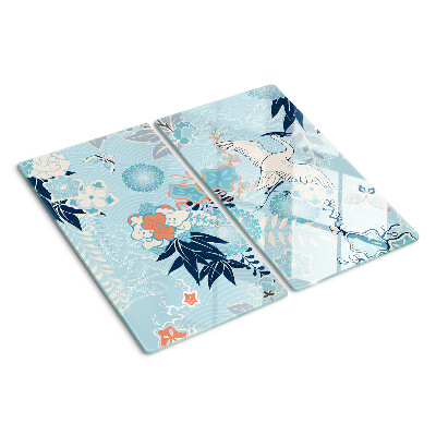 Tábua para cozinha Flores e pássaros em estilo oriental