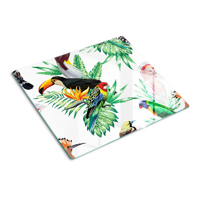 Tábua para corte Pássaros e folhas tropicais