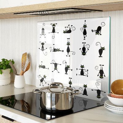 Tábua para cozinha Gatos pretos com olhos verdes