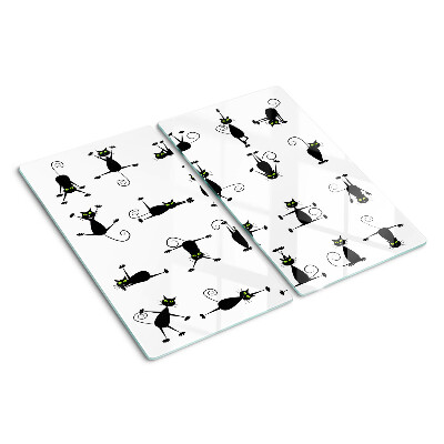 Tábua para cozinha Gatos pretos com olhos verdes