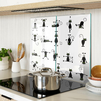Tábua para cozinha Gatos pretos com olhos verdes