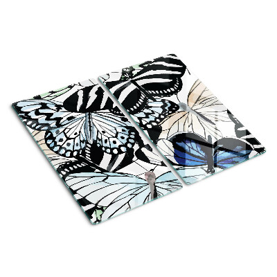 Tábua para corte Motivo de borboleta em várias cores