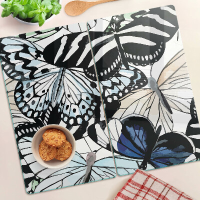 Tábua para corte Motivo de borboleta em várias cores