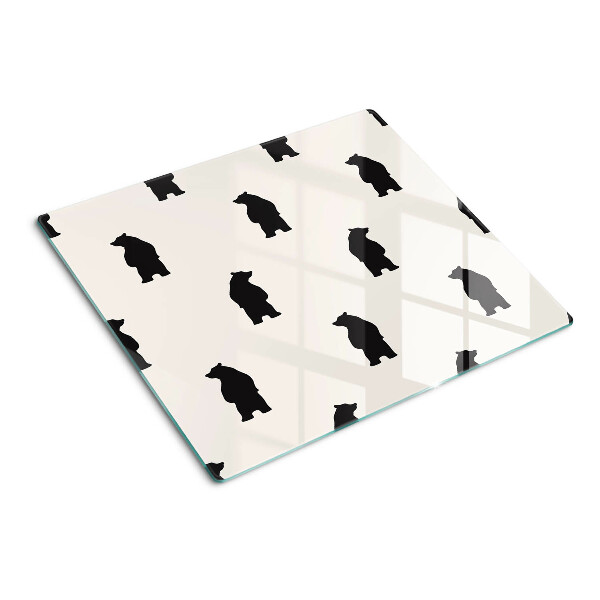 Tábua para corte Silhuetas de ursos