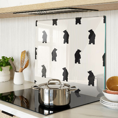 Tábua para corte Silhuetas de ursos