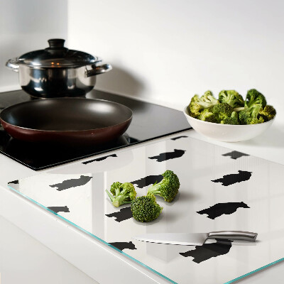 Tábua para corte Silhuetas de ursos