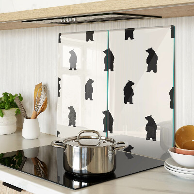 Tábua para corte Silhuetas de ursos