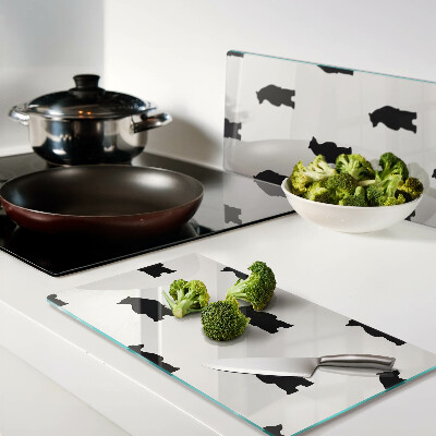 Tábua para corte Silhuetas de ursos