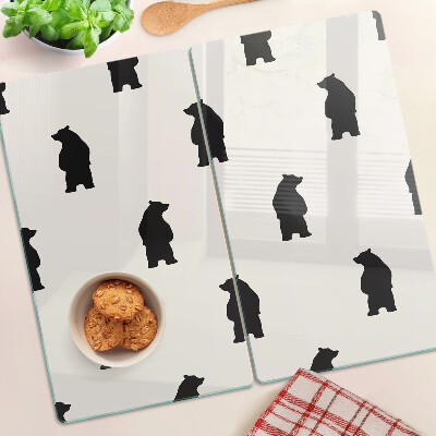 Tábua para corte Silhuetas de ursos