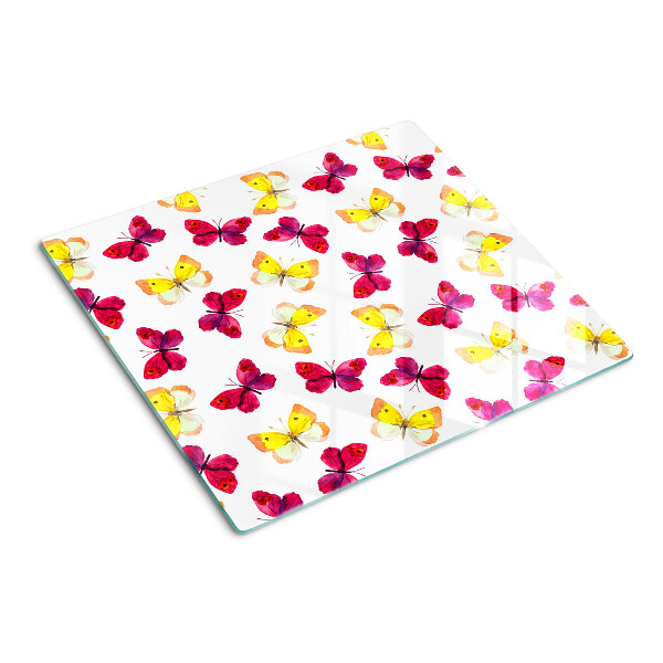 Tábua para cozinha Motivo de borboleta em cores de primavera