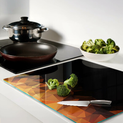 Tábua para cozinha Fogueira acesa em estilo geométrico