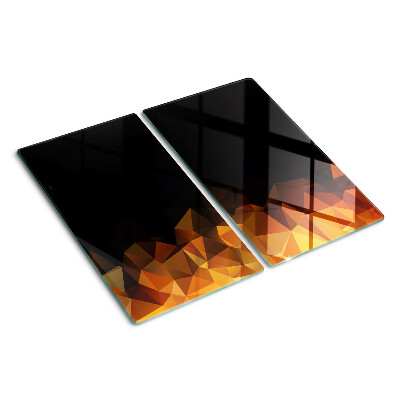 Tábua para cozinha Fogueira acesa em estilo geométrico