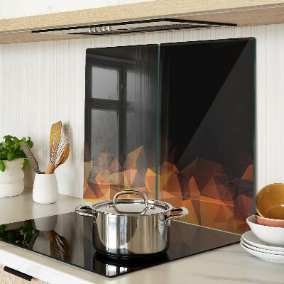 Tábua para cozinha Fogueira acesa em estilo geométrico